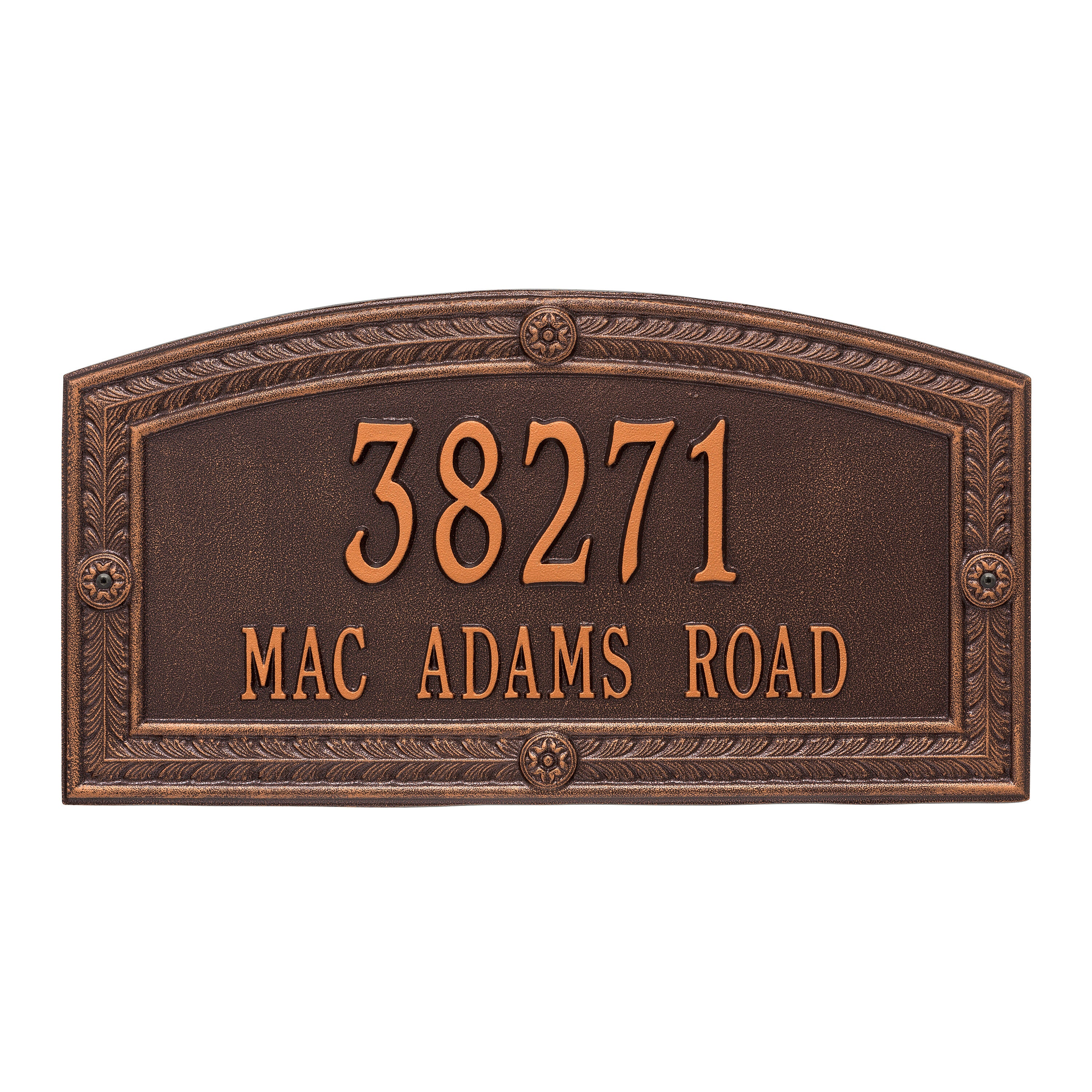 Hamilton Estate Wall Address Plaque