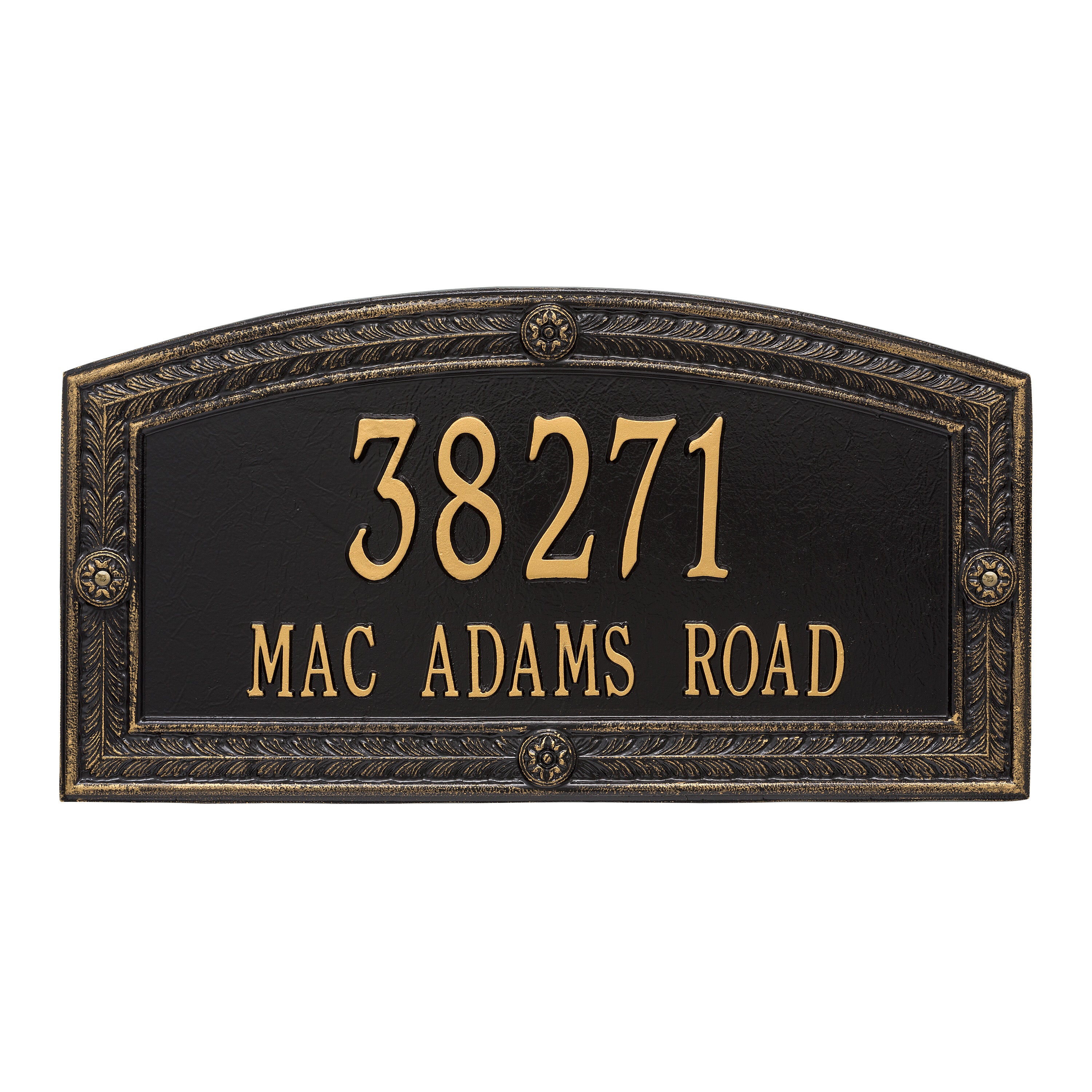 Hamilton Estate Wall Address Plaque