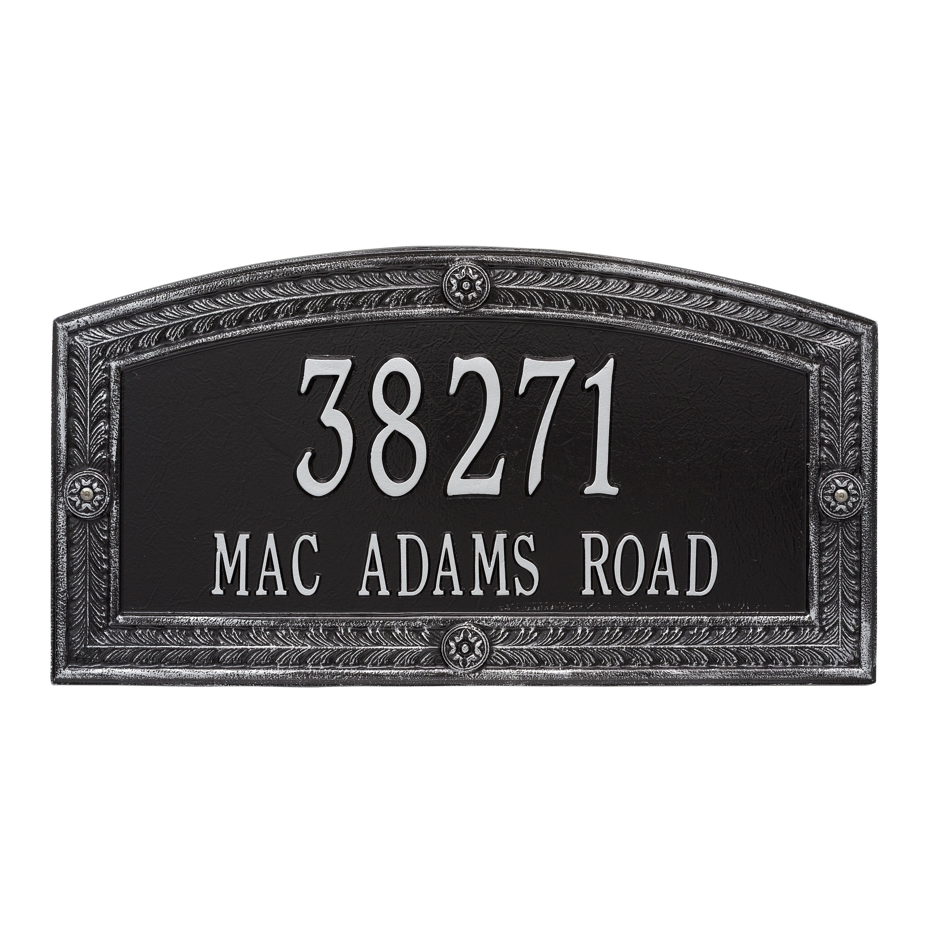 Hamilton Estate Wall Address Plaque