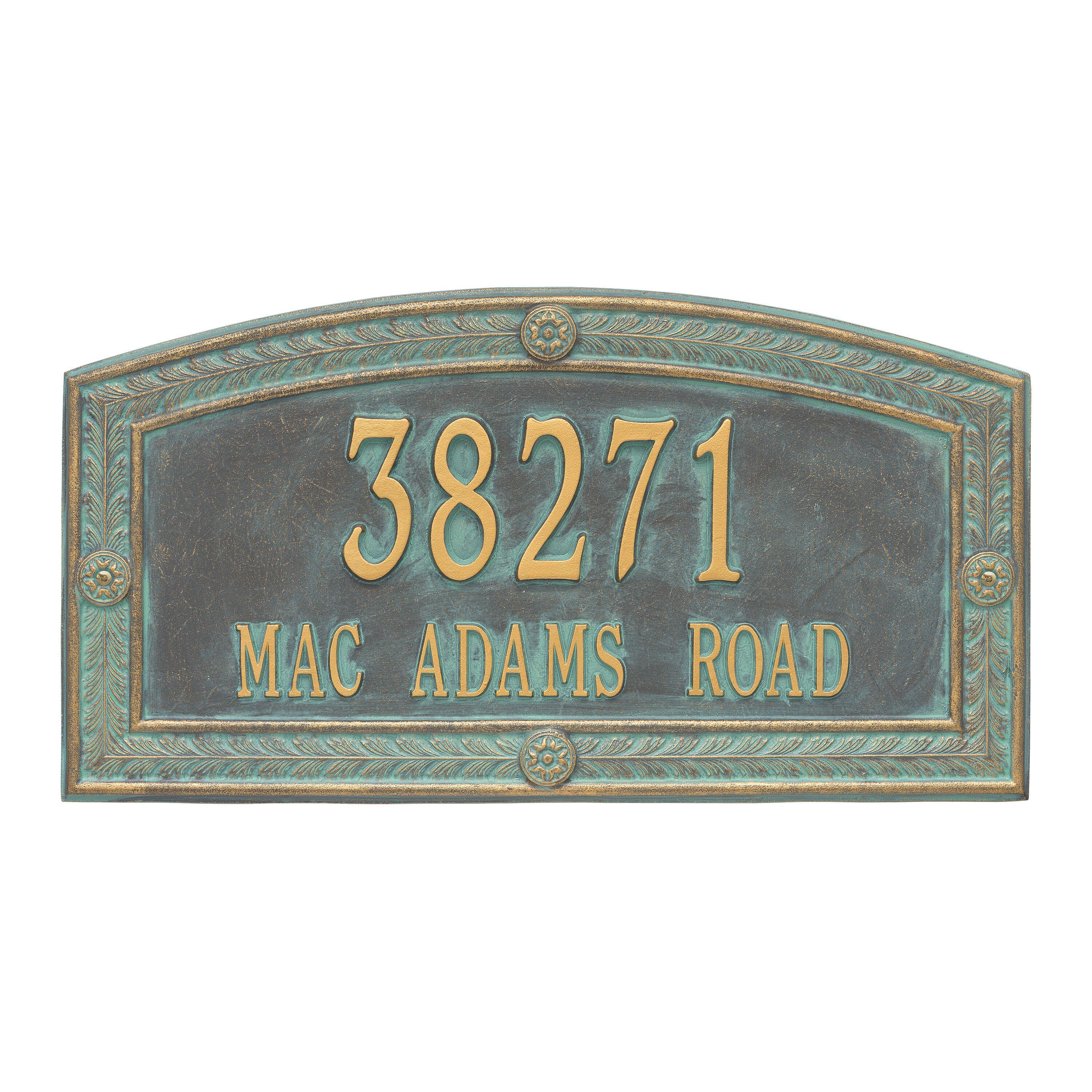 Hamilton Estate Wall Address Plaque