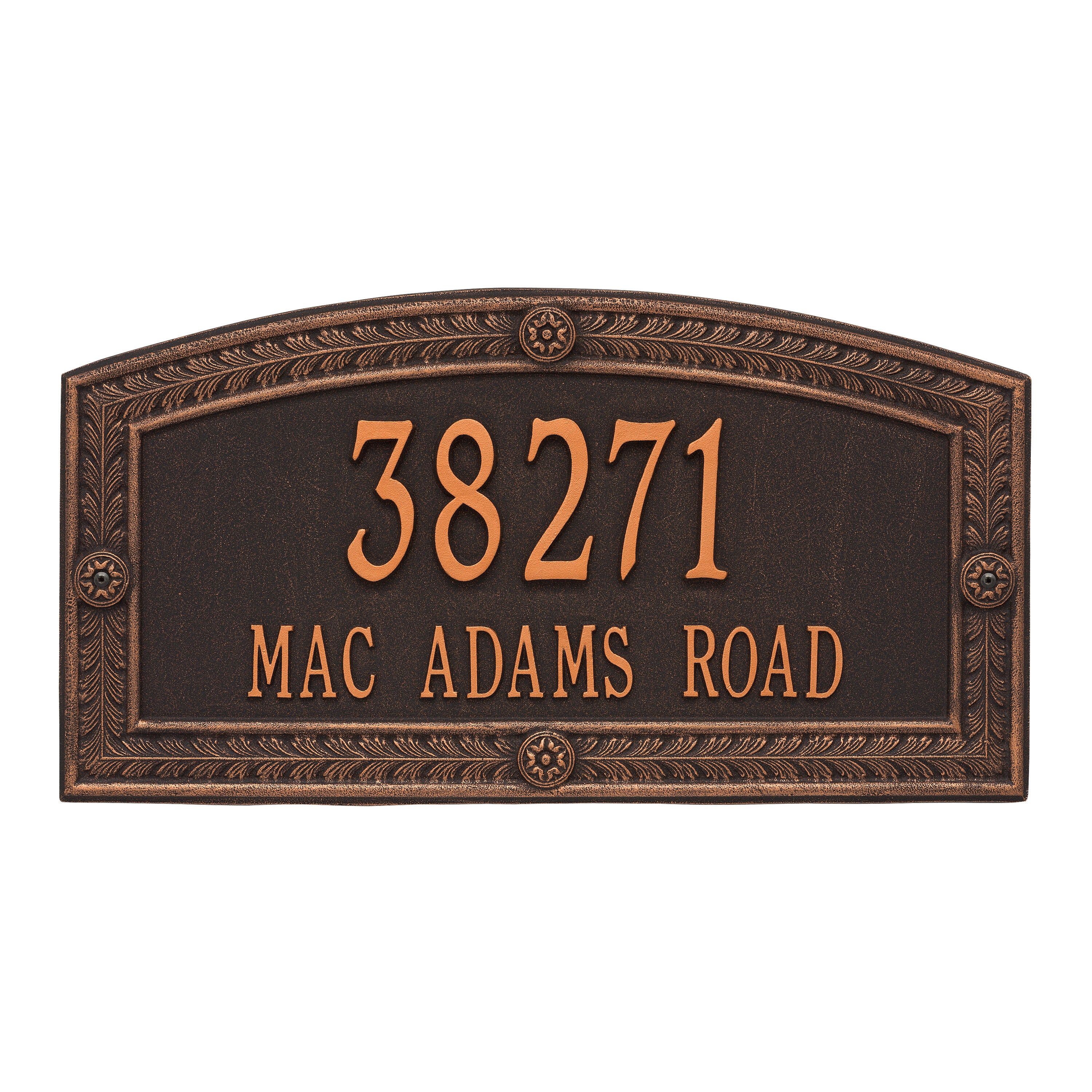 Hamilton Estate Wall Address Plaque