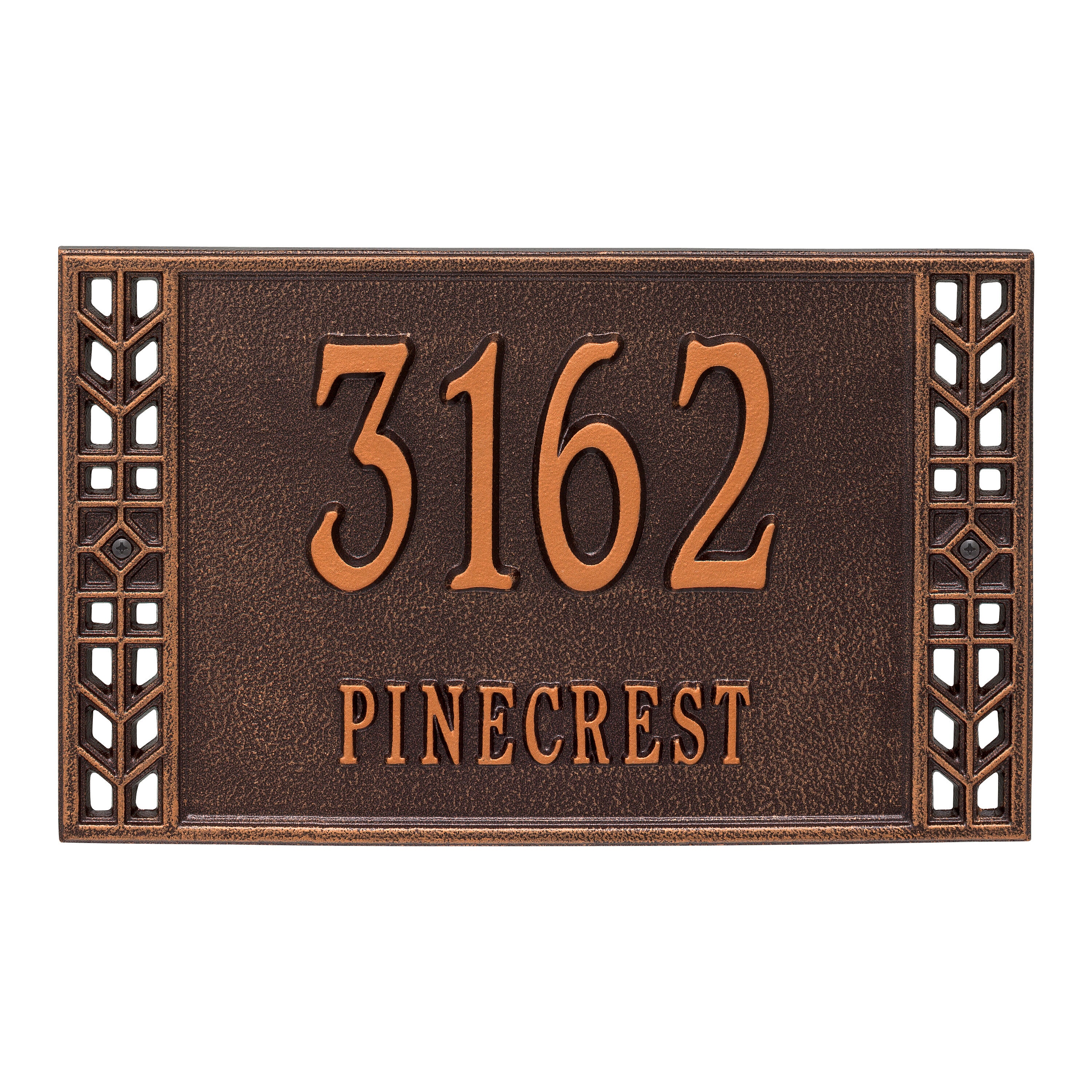 Boston Standard Wall Address Plaque