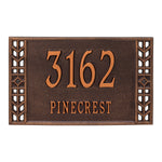 Boston Standard Wall Address Plaque