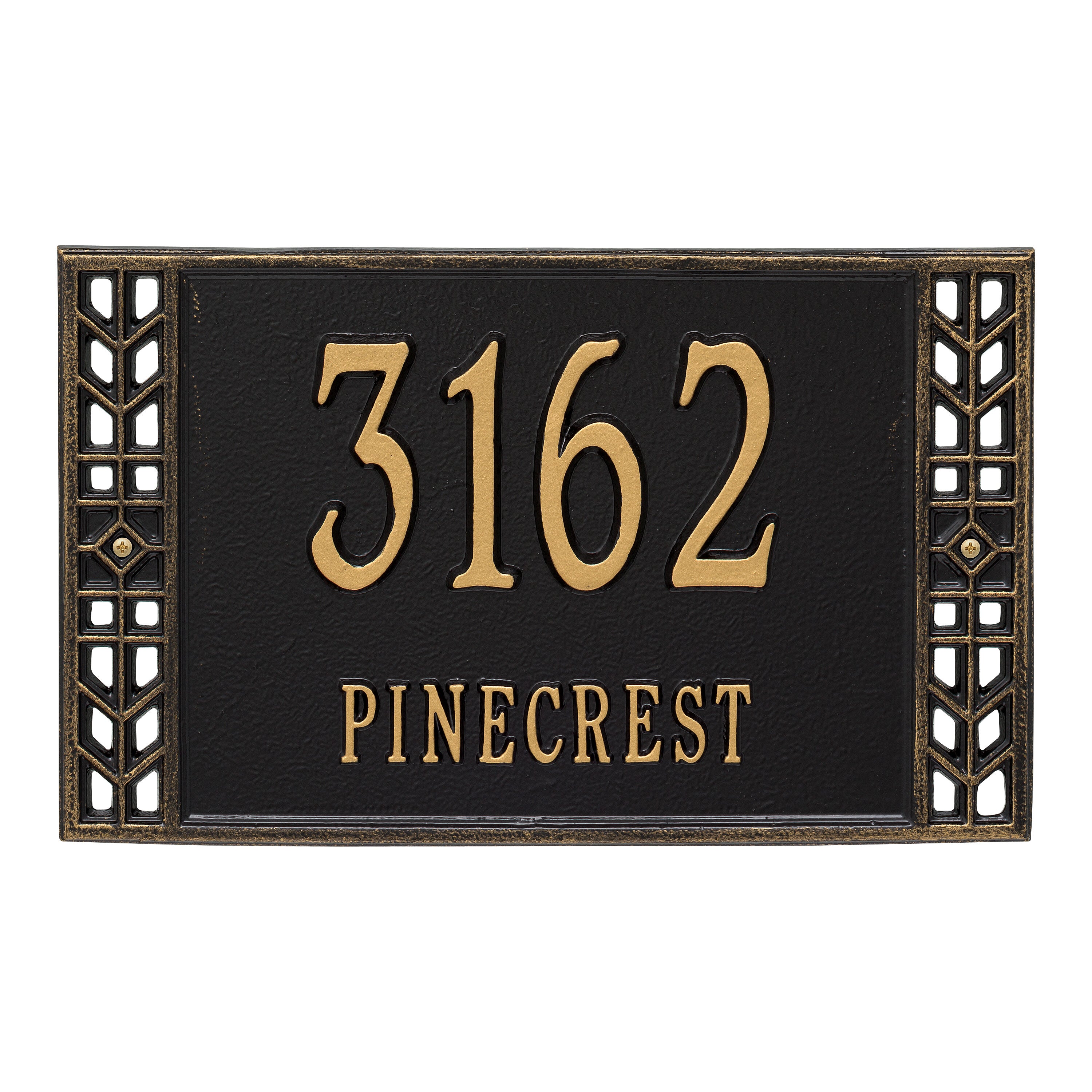 Boston Standard Wall Address Plaque