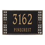 Boston Standard Wall Address Plaque