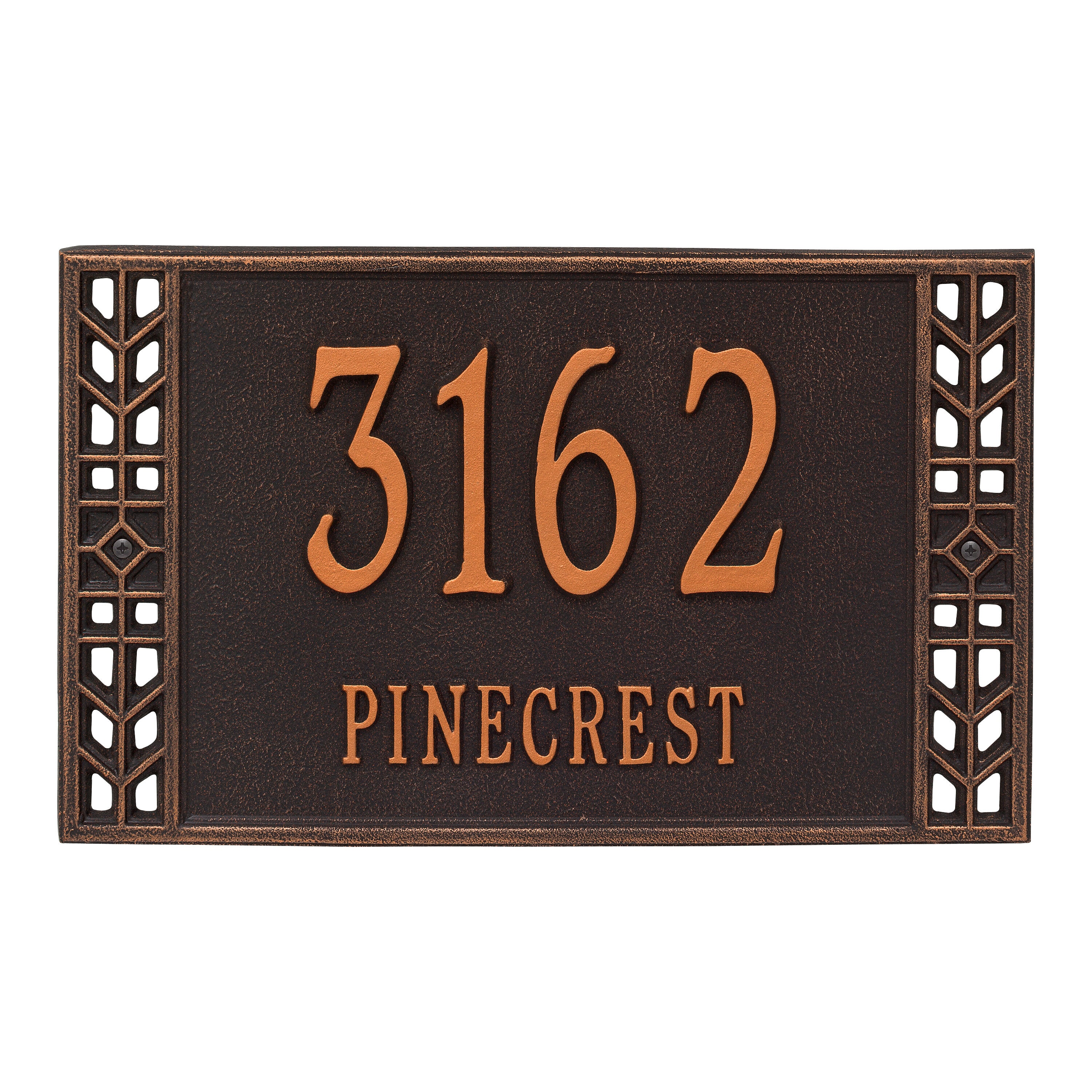 Boston Standard Wall Address Plaque