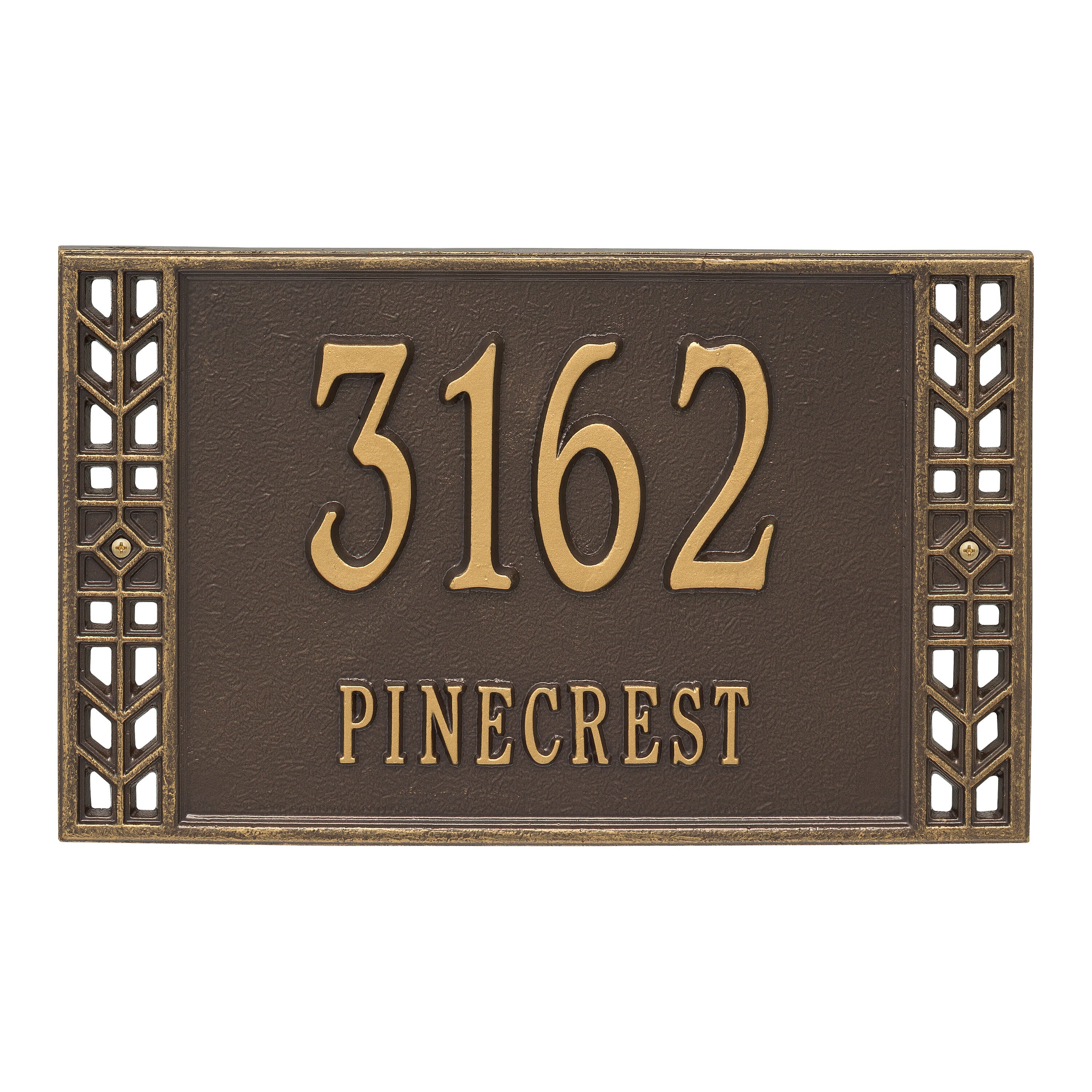 Boston Standard Wall Address Plaque