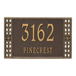 Boston Standard Wall Address Plaque