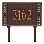 Boston Standard Lawn Address Plaque