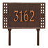 Boston Standard Lawn Address Plaque