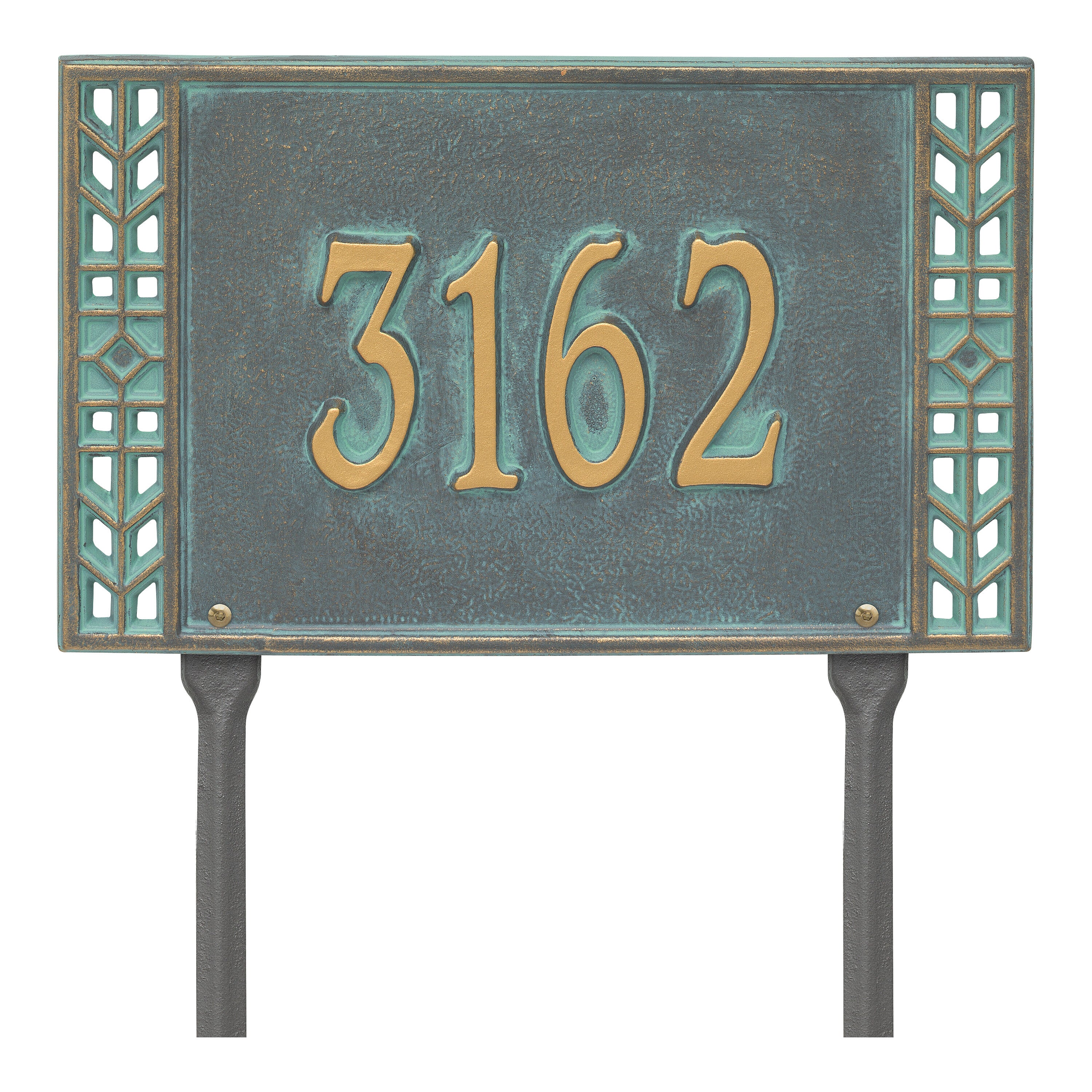 Boston Standard Lawn Address Plaque