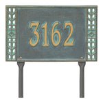 Boston Standard Lawn Address Plaque