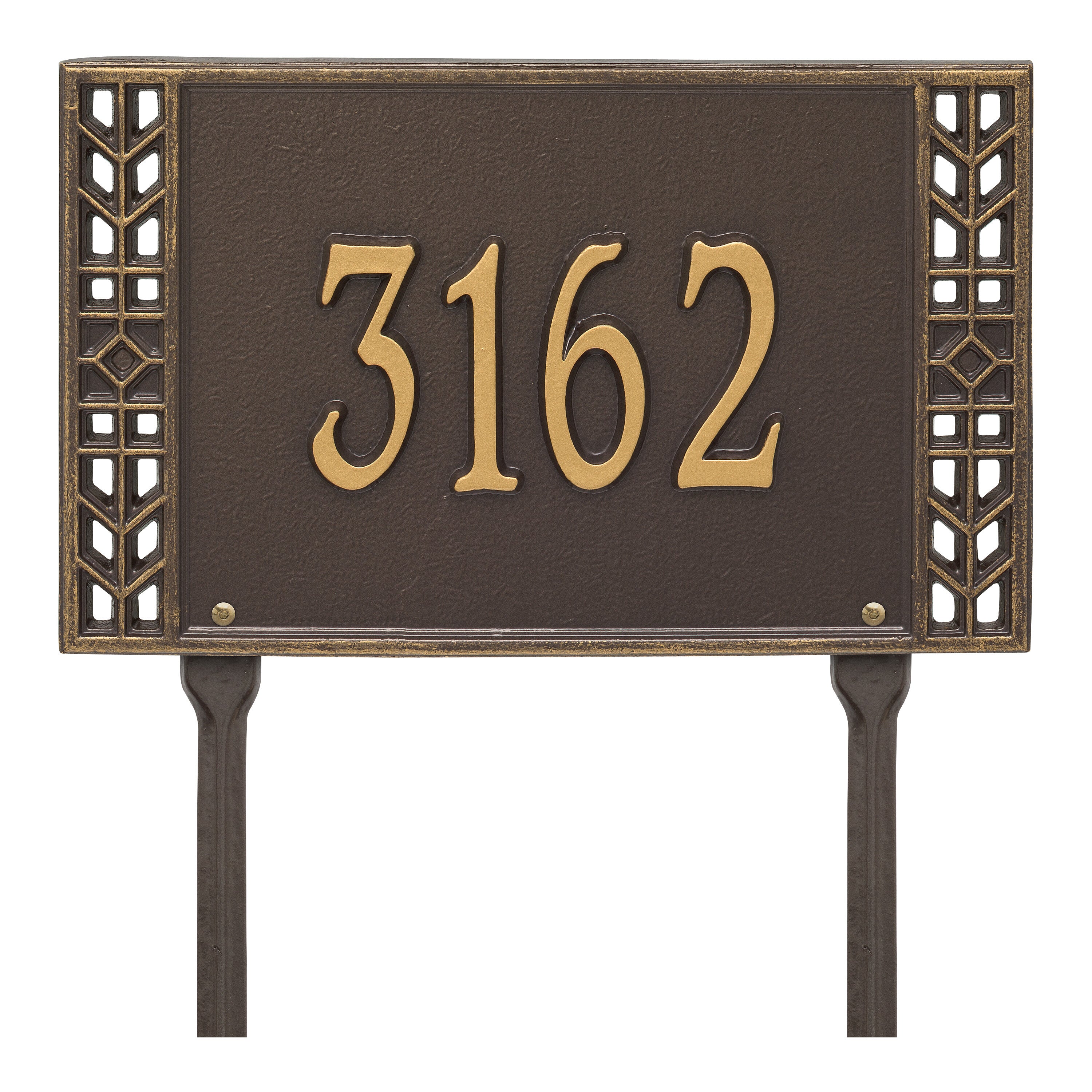 Boston Standard Lawn Address Plaque
