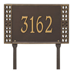 Boston Standard Lawn Address Plaque