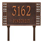 Boston Standard Lawn Address Plaque