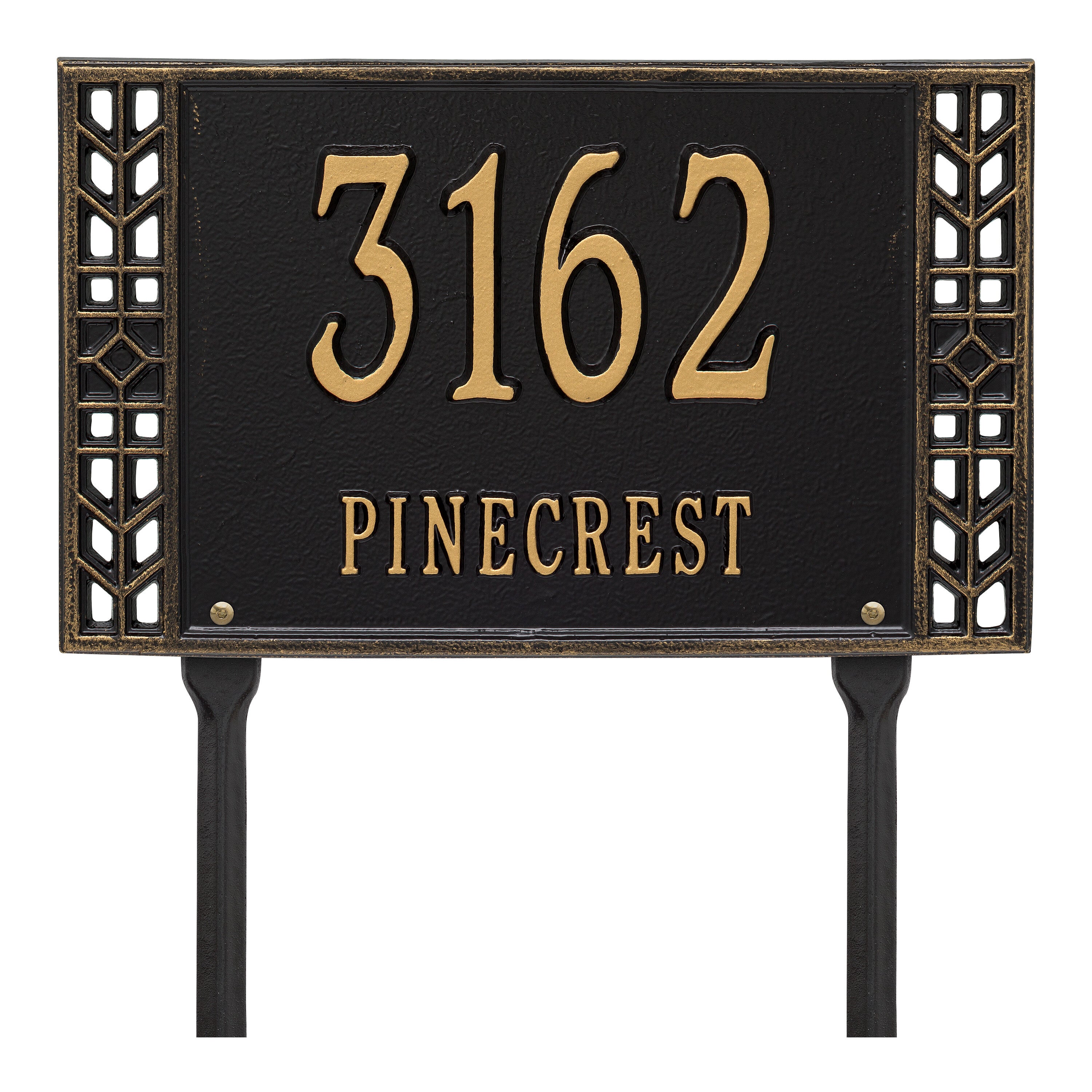 Boston Standard Lawn Address Plaque