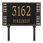 Boston Standard Lawn Address Plaque