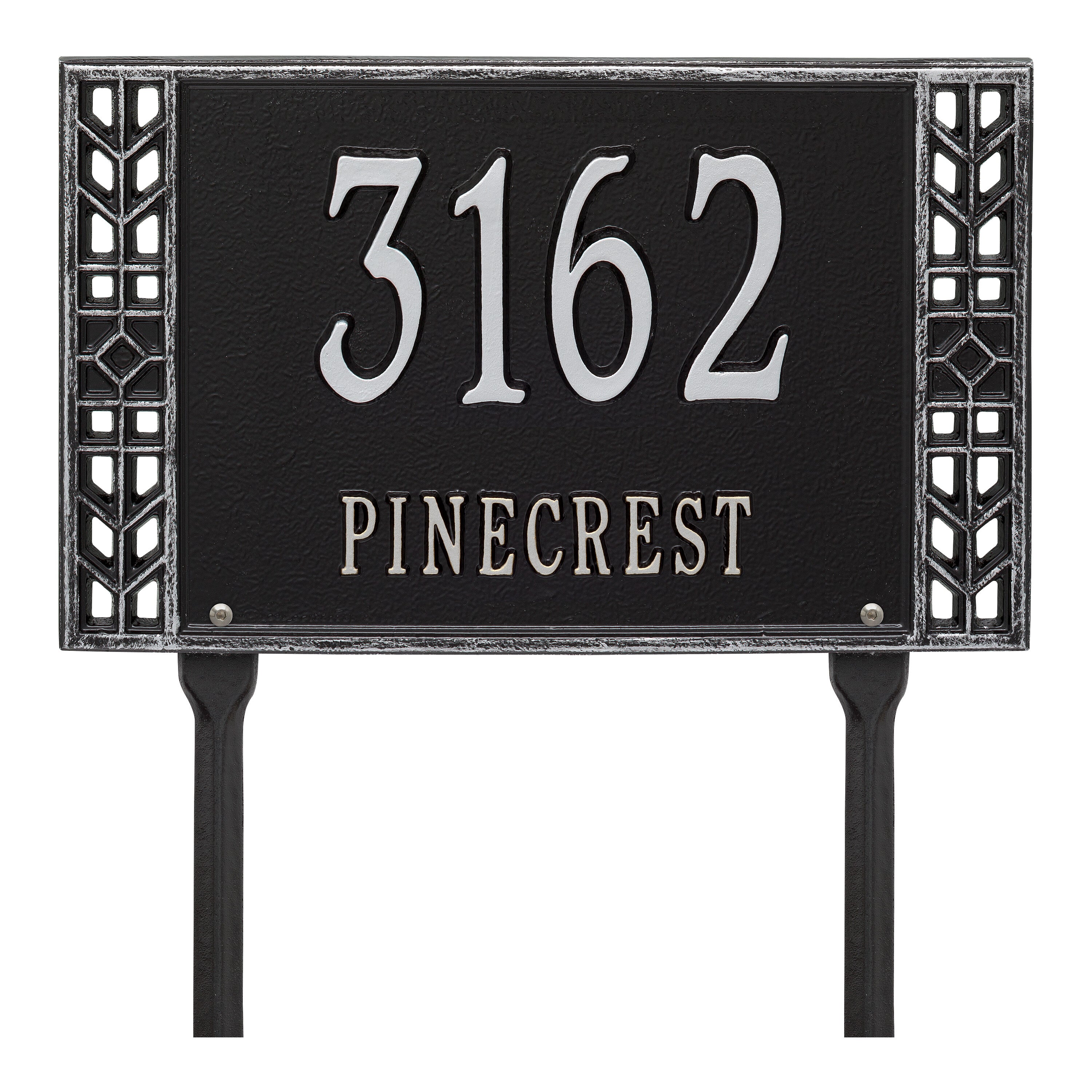 Boston Standard Lawn Address Plaque