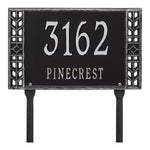 Boston Standard Lawn Address Plaque