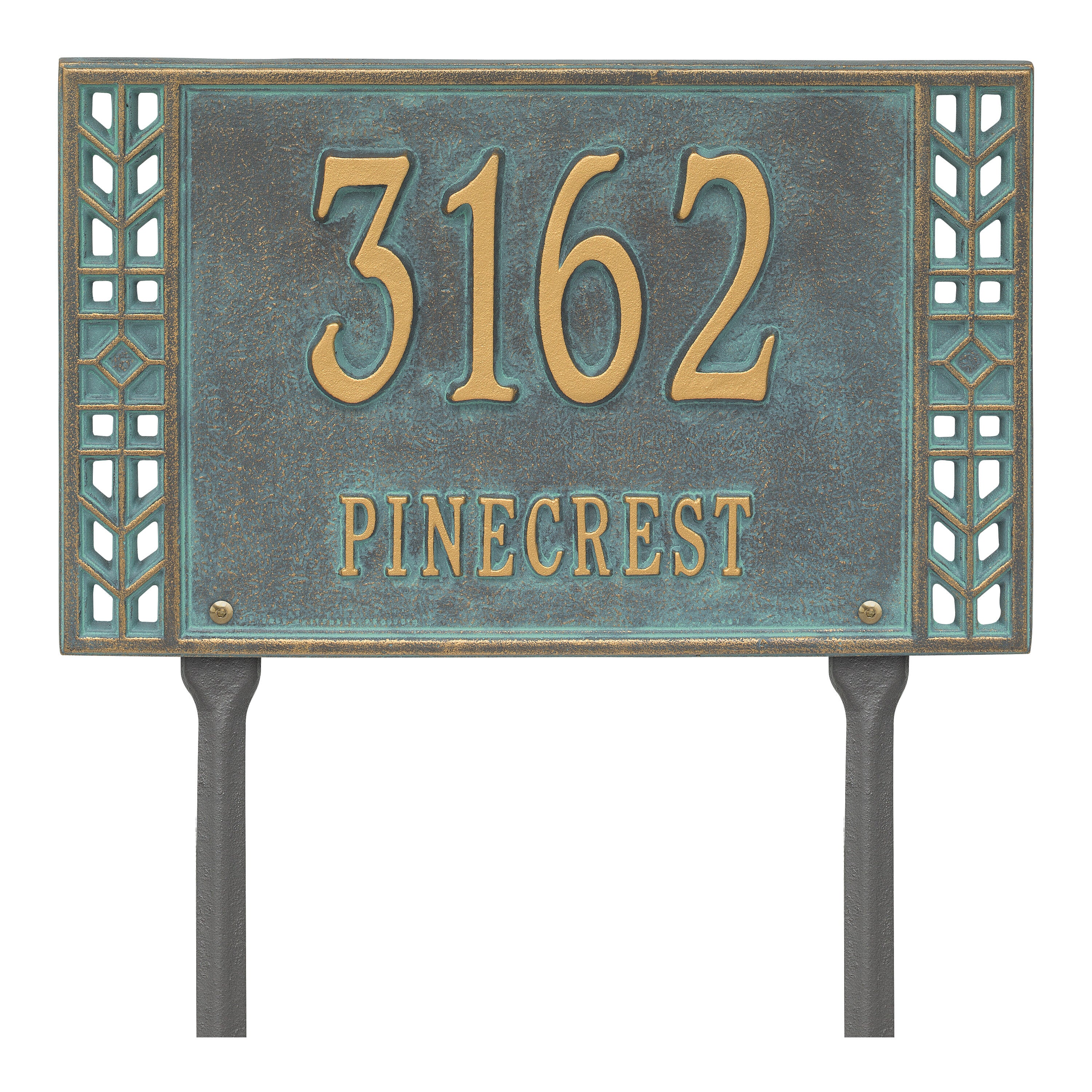 Boston Standard Lawn Address Plaque