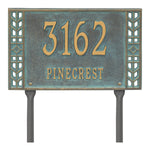 Boston Standard Lawn Address Plaque