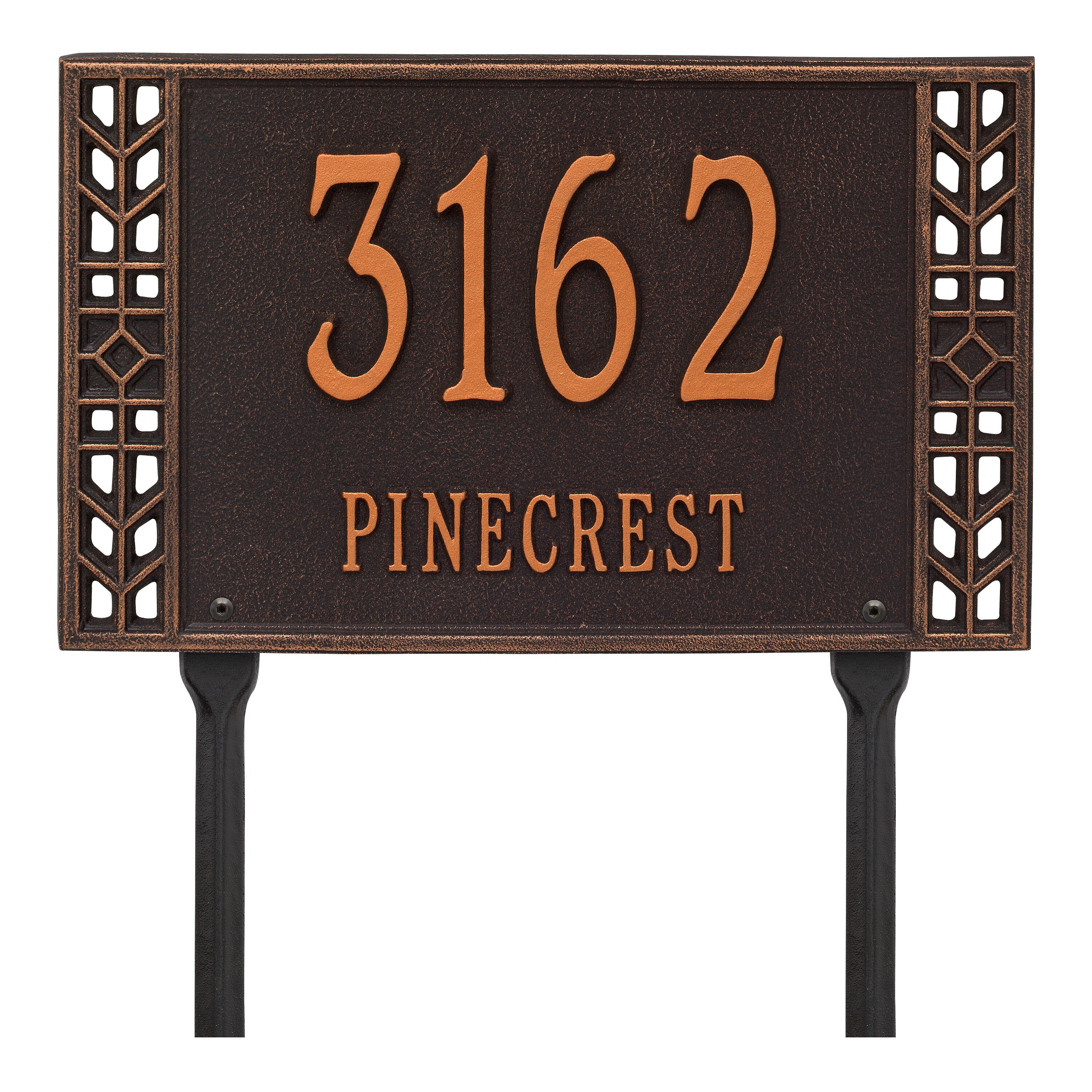 Boston Standard Lawn Address Plaque