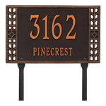 Boston Standard Lawn Address Plaque