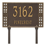 Boston Standard Lawn Address Plaque