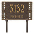 Boston Standard Lawn Address Plaque