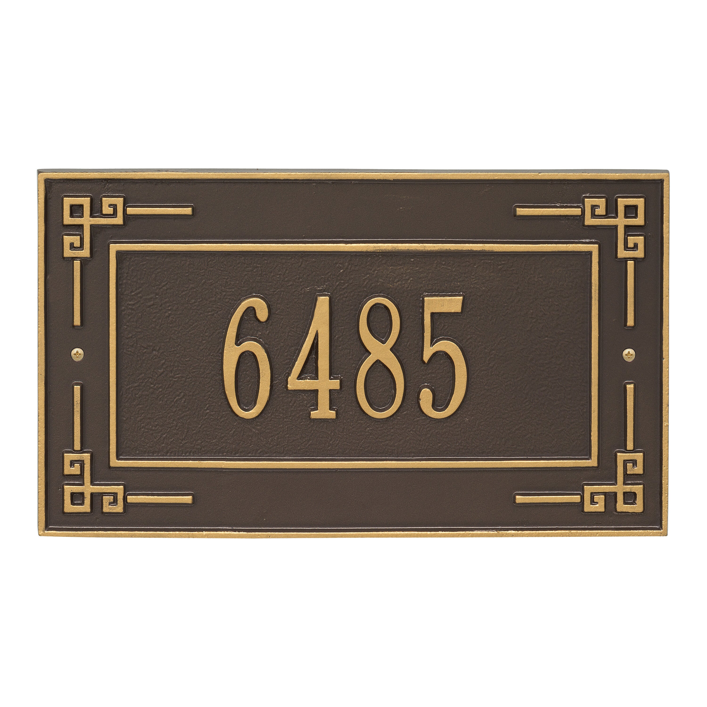 Key Corner Standard Wall Address Plaque