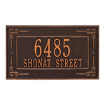 Key Corner Standard Wall Address Plaque