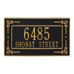 Key Corner Standard Wall Address Plaque