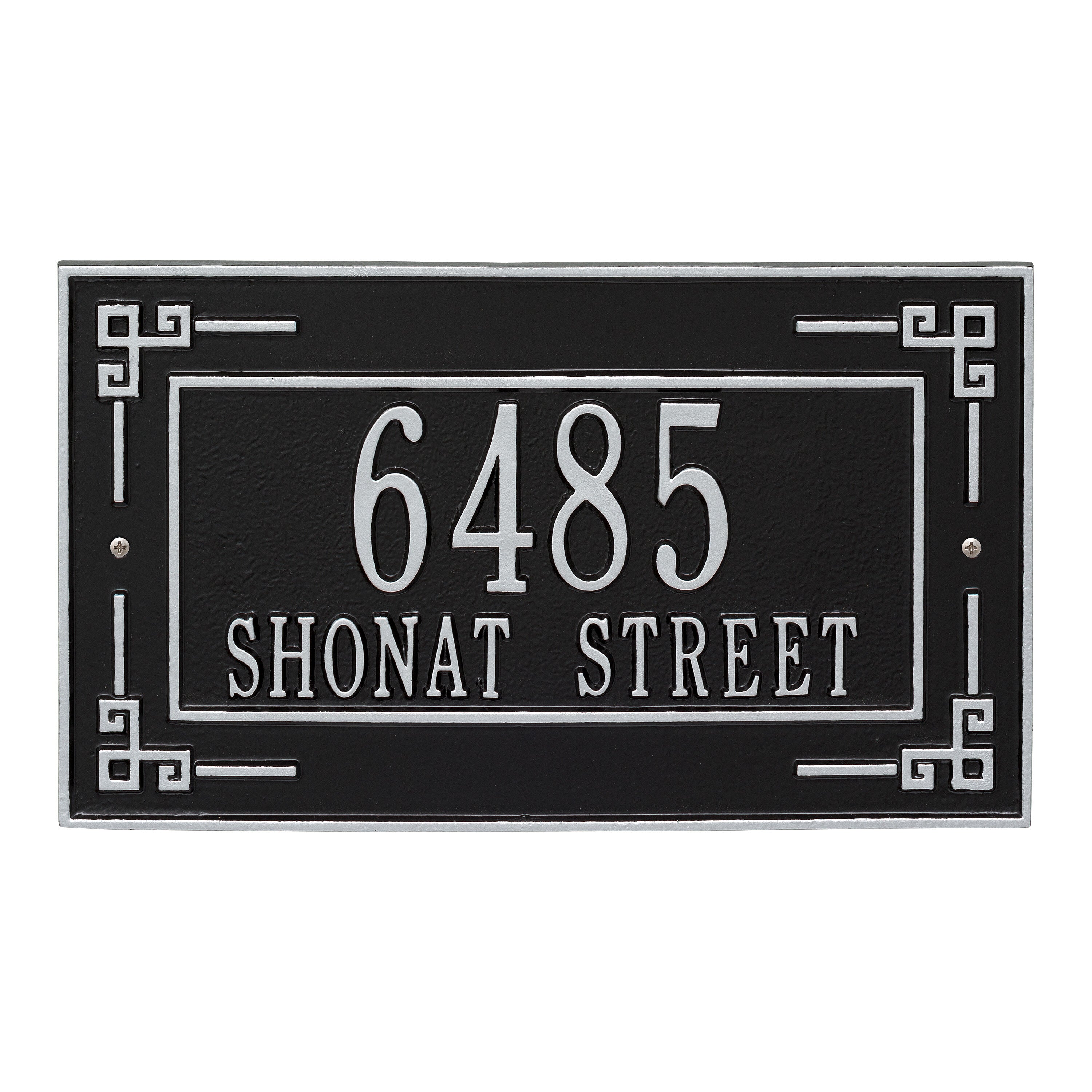 Key Corner Standard Wall Address Plaque