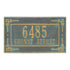 Key Corner Standard Wall Address Plaque