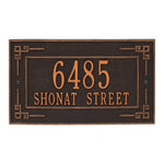 Key Corner Standard Wall Address Plaque