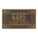 Key Corner Standard Wall Address Plaque