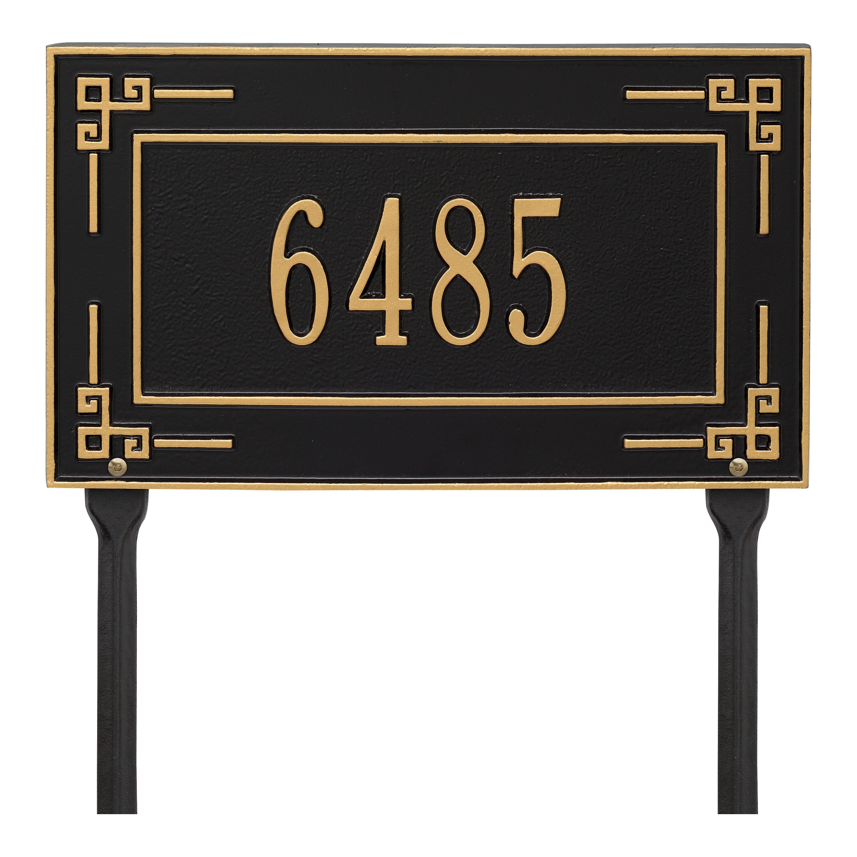 Key Corner Standard Lawn Address Plaque