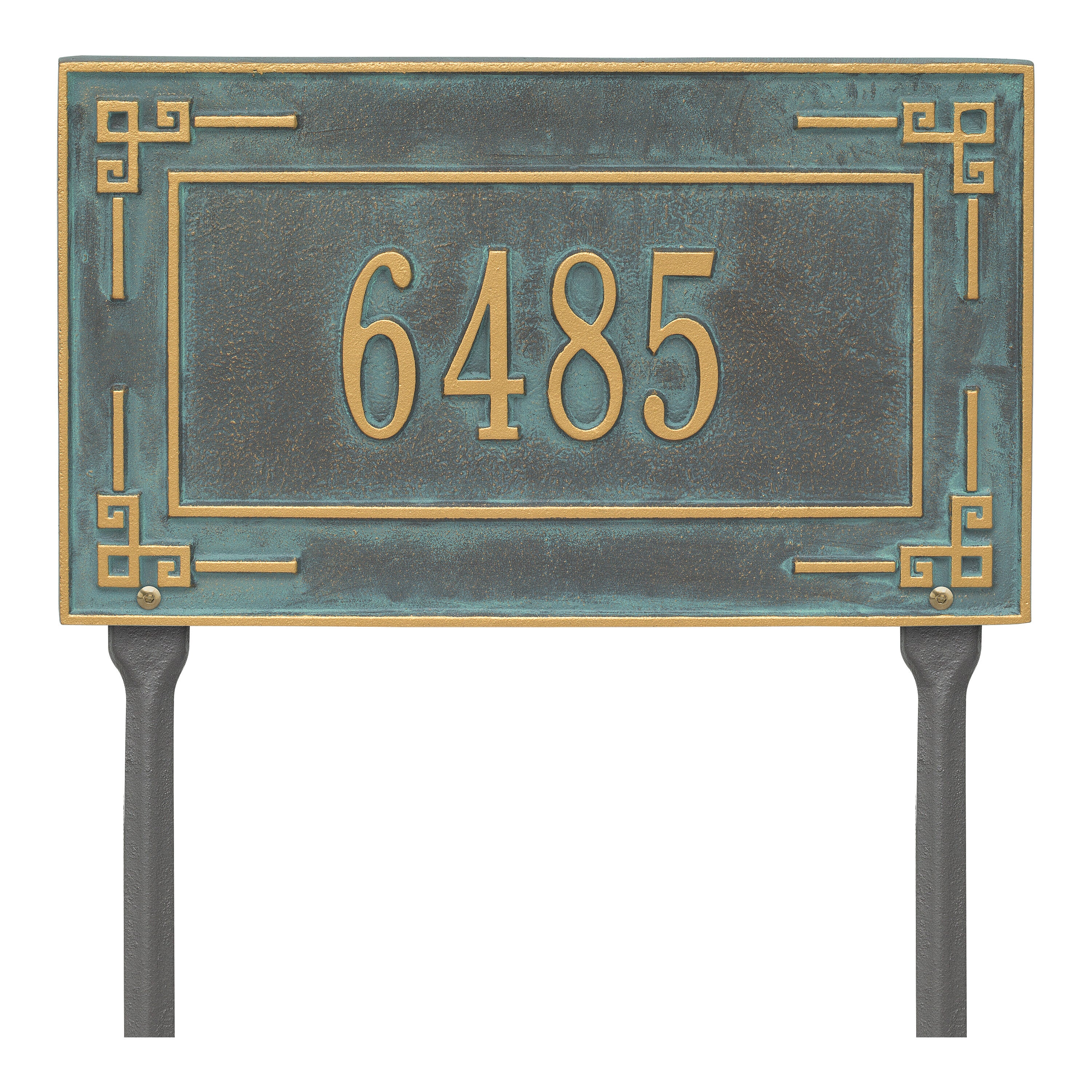 Key Corner Standard Lawn Address Plaque