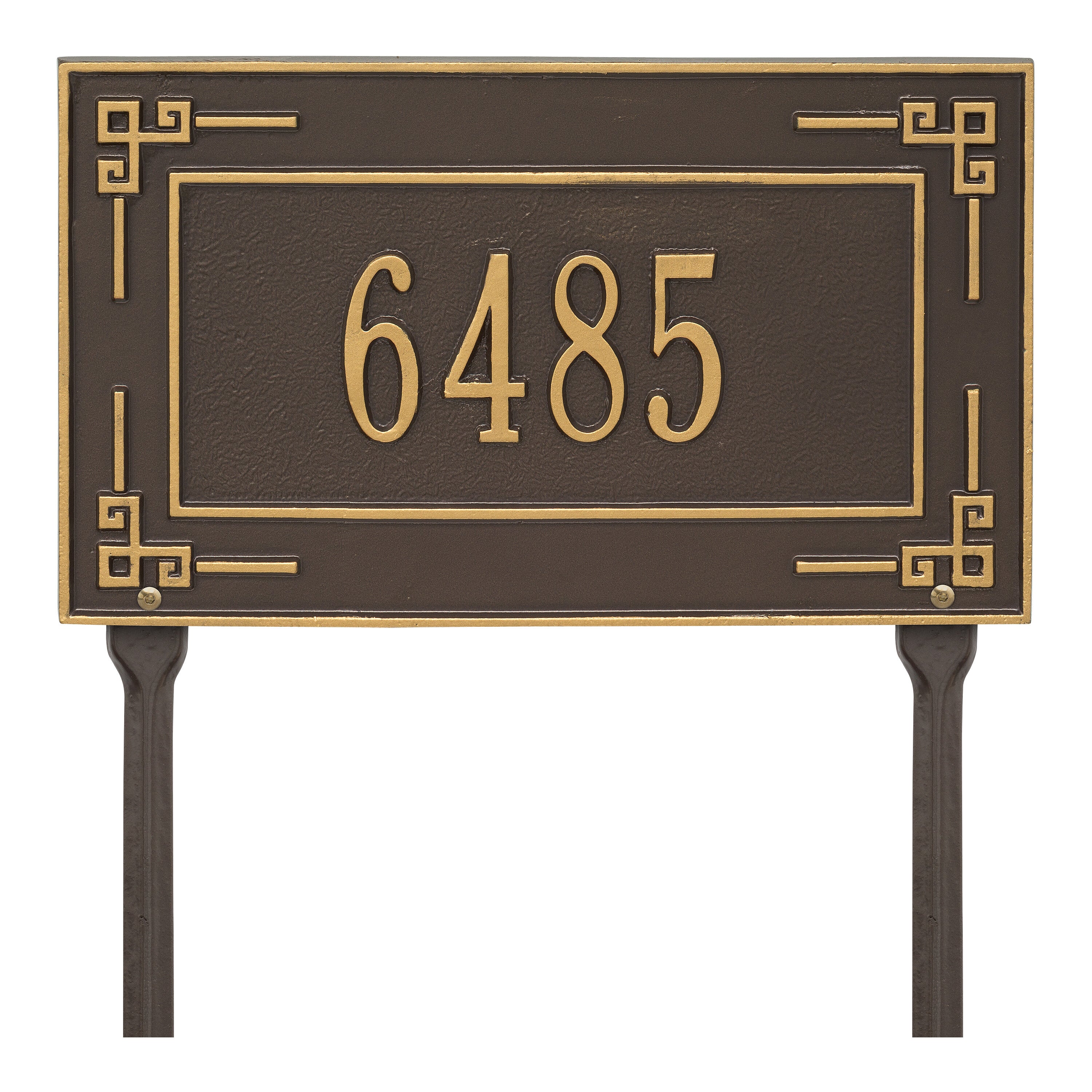 Key Corner Standard Lawn Address Plaque