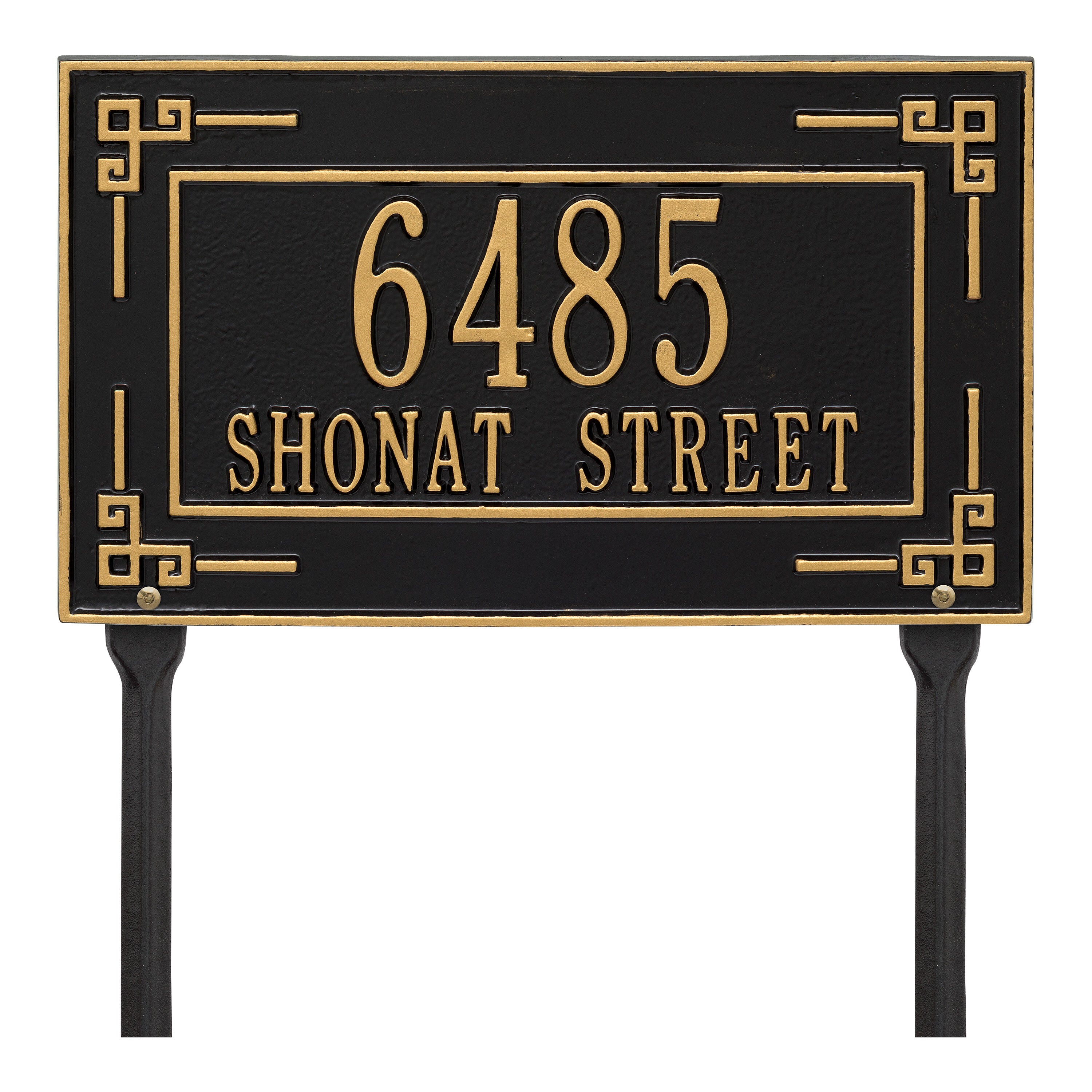 Key Corner Standard Lawn Address Plaque