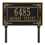 Key Corner Standard Lawn Address Plaque