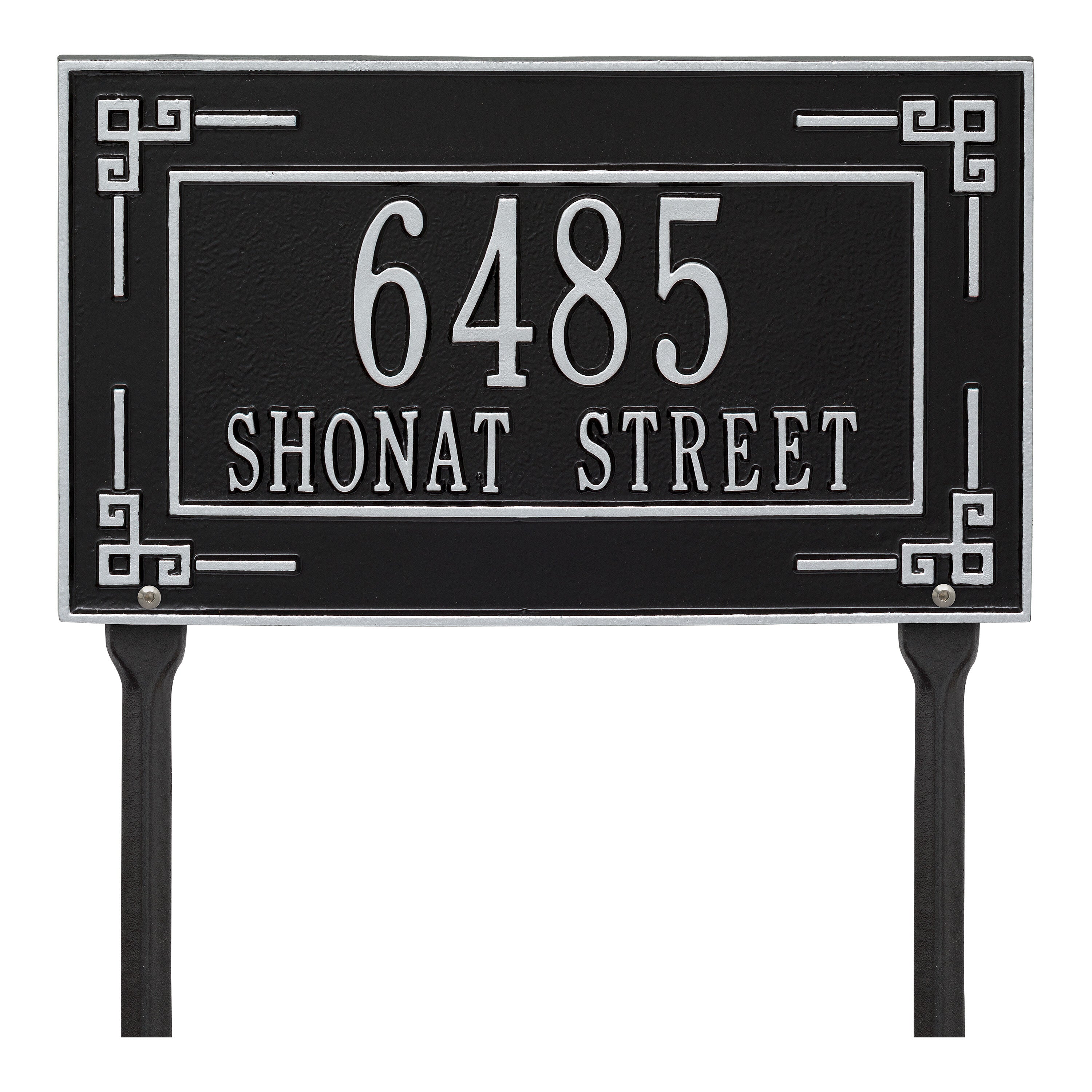 Key Corner Standard Lawn Address Plaque