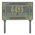 Key Corner Standard Lawn Address Plaque