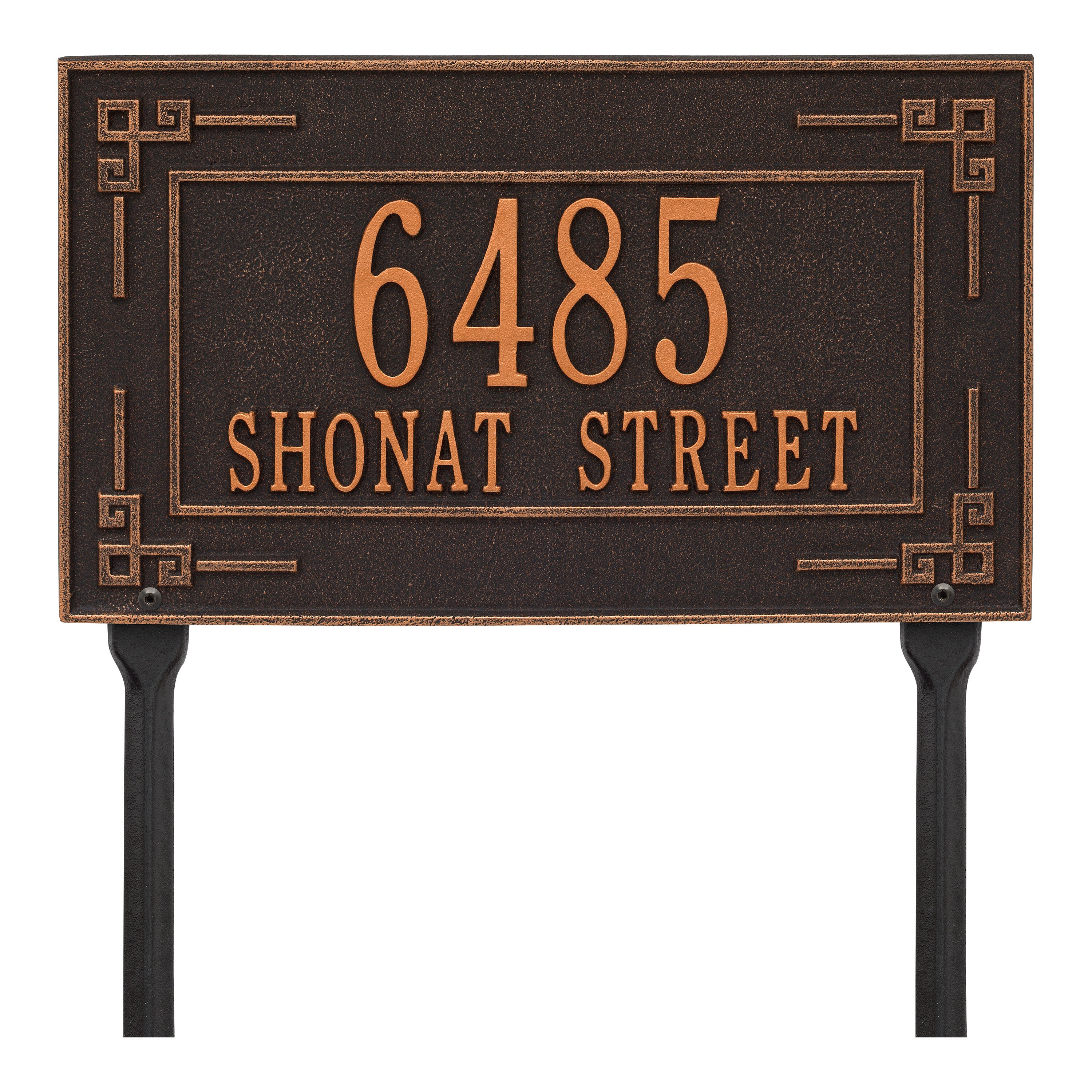 Key Corner Standard Lawn Address Plaque