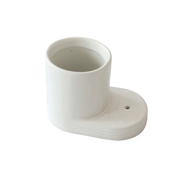 Pinstripes Round Cutie Container Stoneware