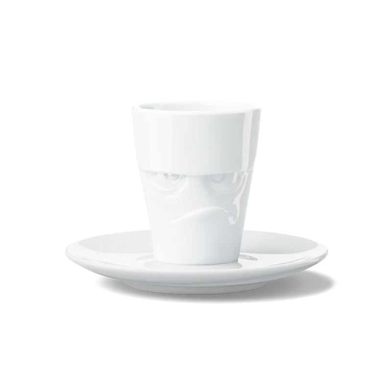 Espresso Cup and Saucer - Grumpy