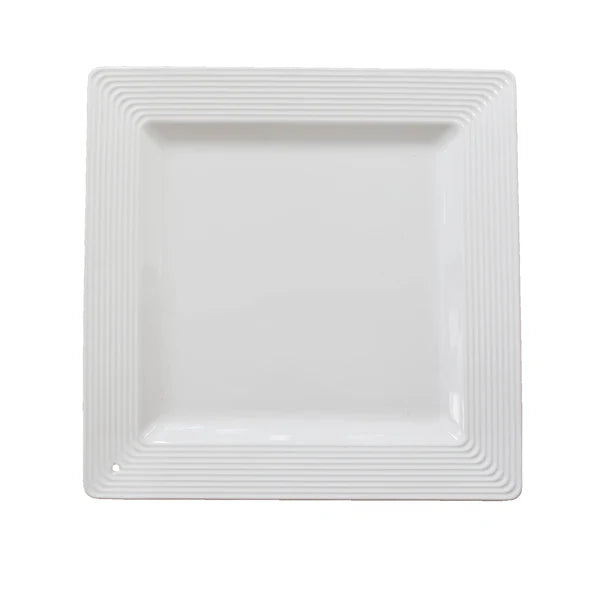 Pinstripes Square Platter Stoneware