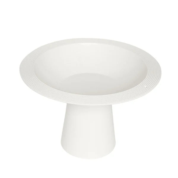 Pinstripes Melamine Shallow Bowl
