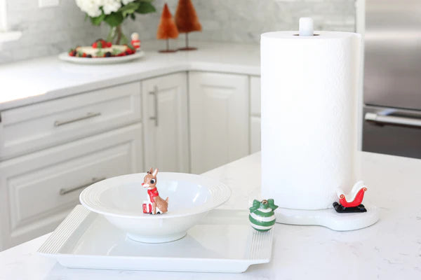 Pinstripes Melamine Paper Towel Holder