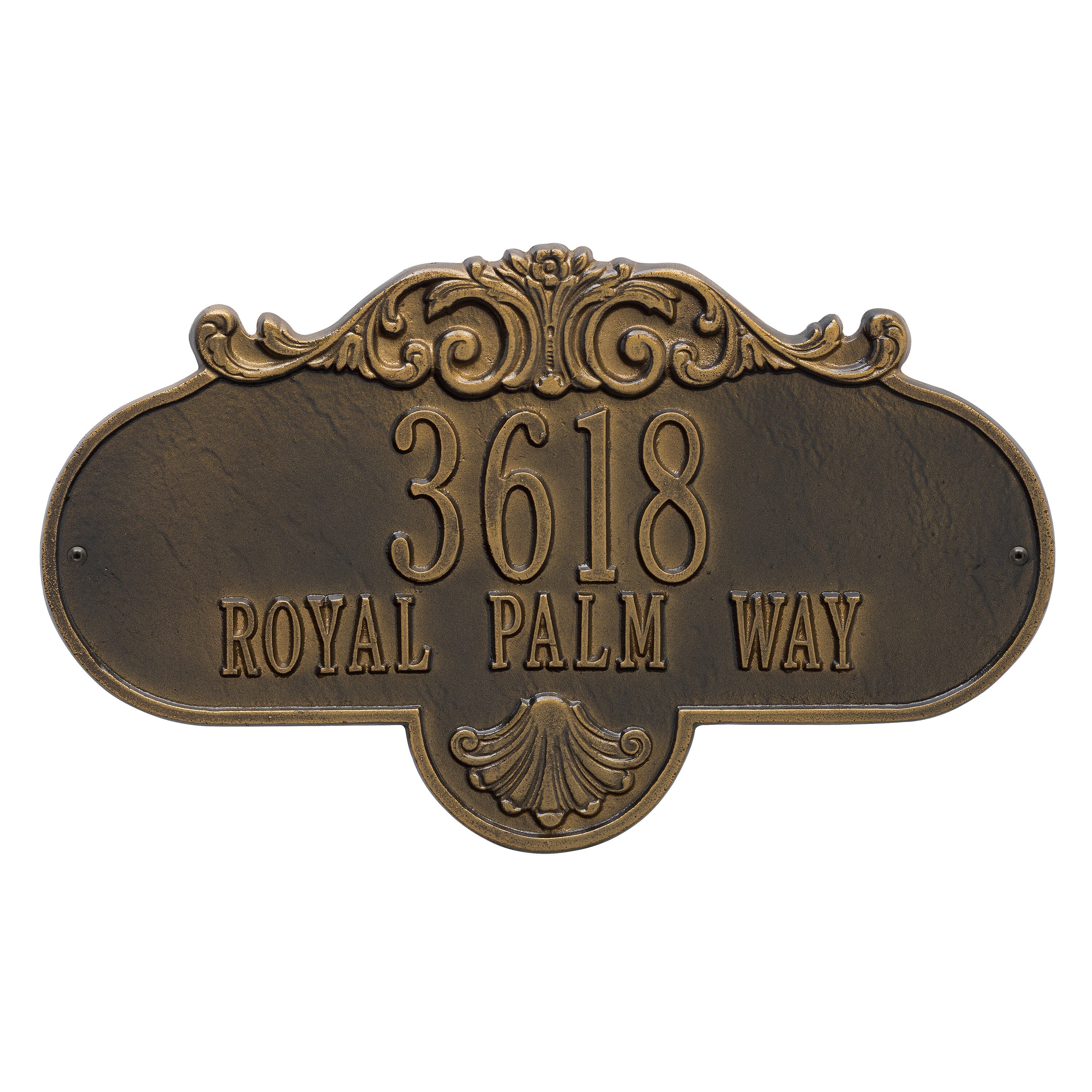 Rochelle Grande Wall Address Plaque